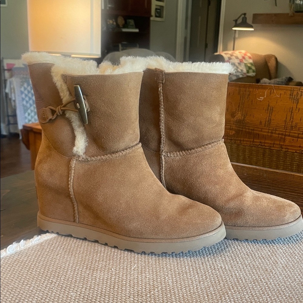 UGG Tan Suede Winter Boots